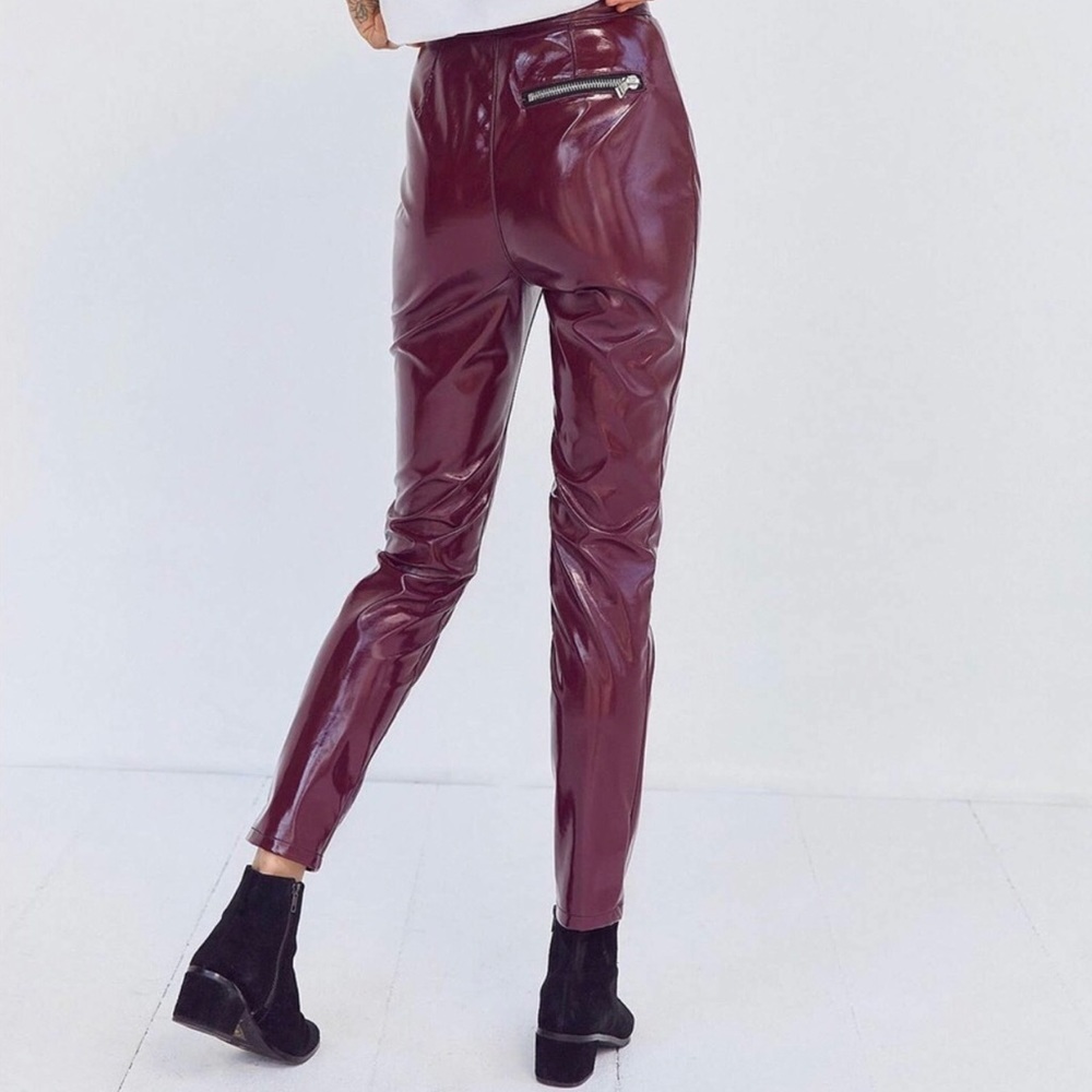 Urban Outfitters Silence & Noise Cranberry Faux Leather Pants  Size 6